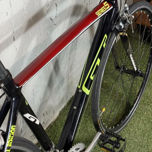 BICICLETA SPEED GT SERIE 5 TIAGRA 2X8 PRETA/VERMELHA TAM P