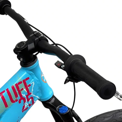 BICICLETA VIKINGX TUFF 25 FREIOS A DISCO AZUL/LARANJA GRAU