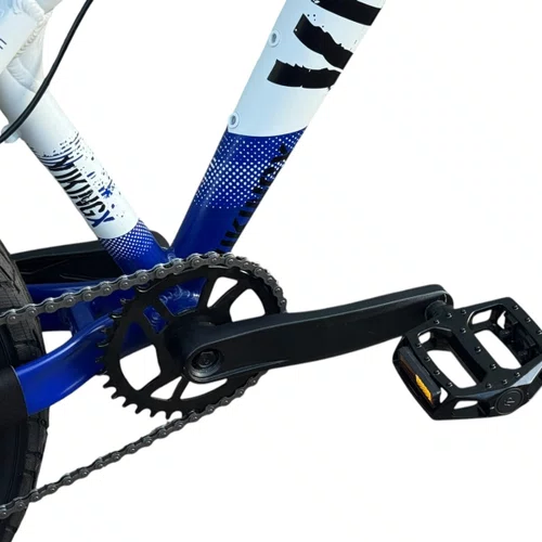 BICICLETA VIKINGX TUFF 25 FREIOS A DISCO BRANCO/AZUL GRAU