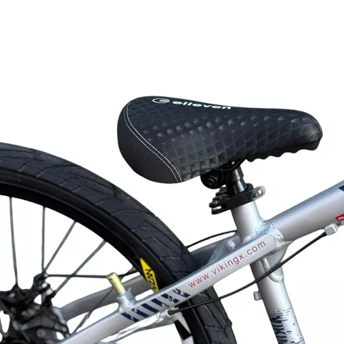 BICICLETA VIKINGX TUFF 25 FREIOS A DISCO PRATA/AZUL GRAU