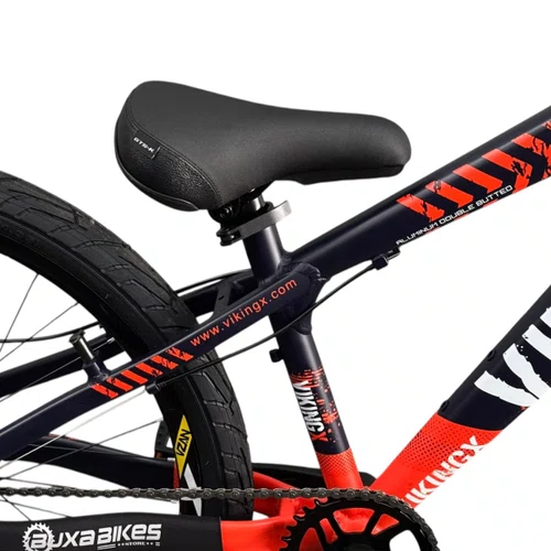 BICICLETA VIKINGX TUFF 25 FREIOS A DISCO ROXO/LARANJA GRAU
