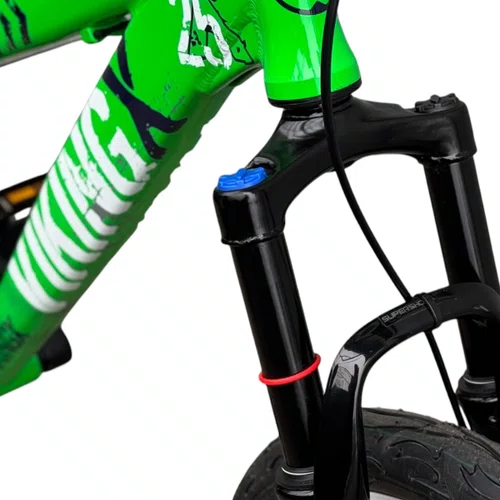 BICICLETA VIKINGX TUFF 25 FREIOS A DISCO VERDE/BRANCO GRAU