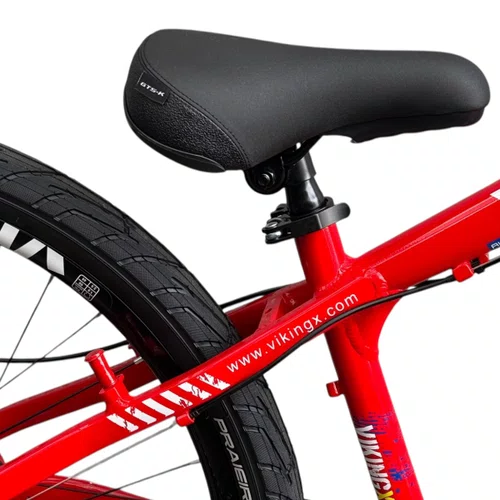 BICICLETA VIKINGX TUFF 25 FREIOS A DISCO VERMELHO/AZUL GRAU