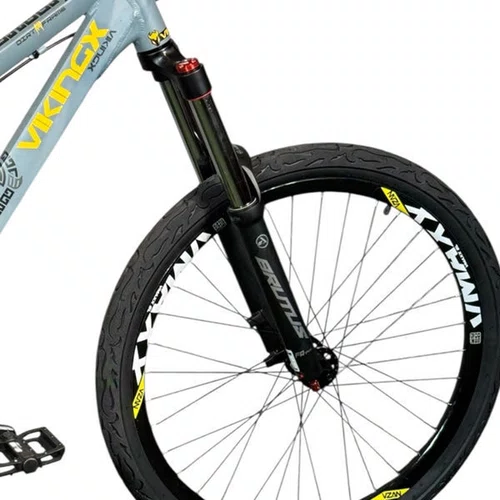 BICICLETA VIKINGX TUFF 30 WHEELING/GRAU GRAFITE/AMARELA