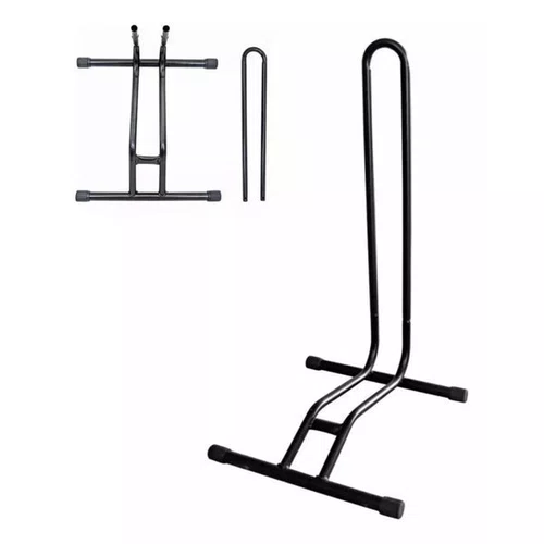 BICICLETARIO/SUPORTE DE CHAO INDIVIDUAL P/BICICLETA PRETO AÇ