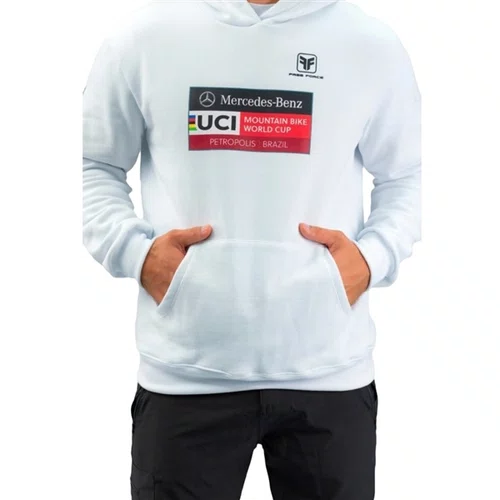 BLUSA MOLETOM WORLD CUP UCI MTB FREE FORCE - BRANCO PP