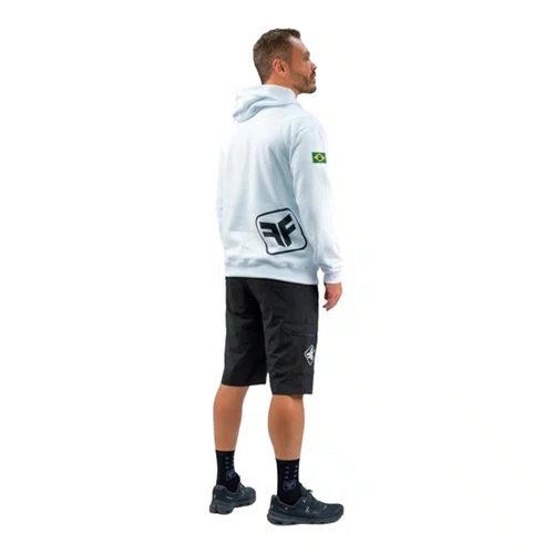 BLUSA MOLETOM WORLD CUP UCI MTB FREE FORCE - BRANCO G