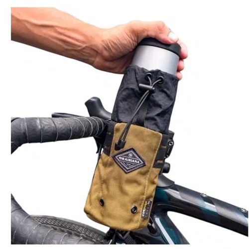 BOLSA/PORTA GARRAFA BIKE CICLOTURISMO DRAISIANA CASTOR CAQUI
