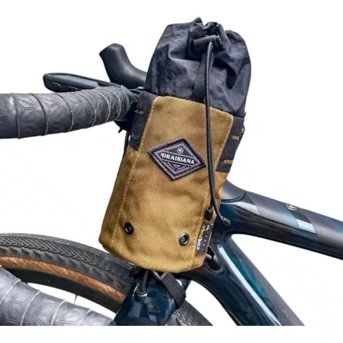 BOLSA/PORTA GARRAFA BIKE CICLOTURISMO DRAISIANA CASTOR CAQUI