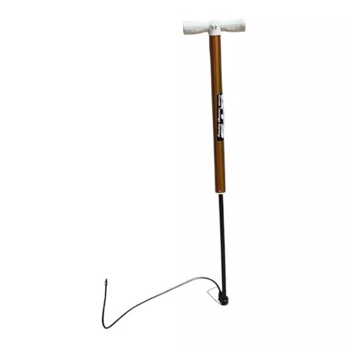 BOMBA P/ ENCHER PNEU BIKE/MOTO/CARRO GTS DOURADA 590MMX35MM