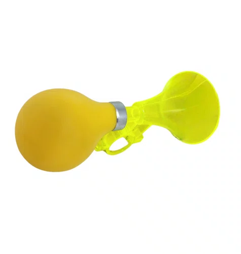 BUZINA/CORNETA FON FON ACRILICO COM BORRACHA ELLEVEN AMARELO