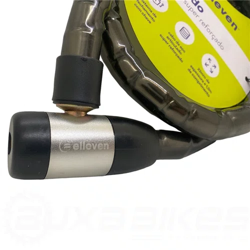 CADEADO BICICLETA/MOTO/ESTEPE 1.2M 22MM REFORÇADO ELLEVEN