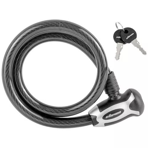 CADEADO REFORÇADO ELLEVEN 80CM X 15MM COM CHAVE PR/CINZ