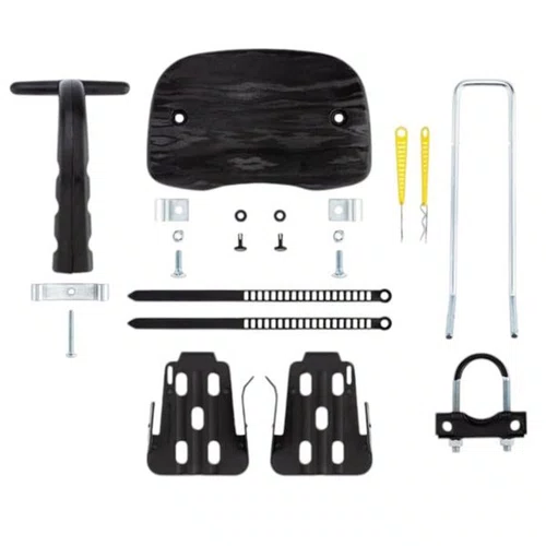 CADEIRINHA INFANTIL DIANTEIRA KALF BABY BIKE GRAFITE/PRETO