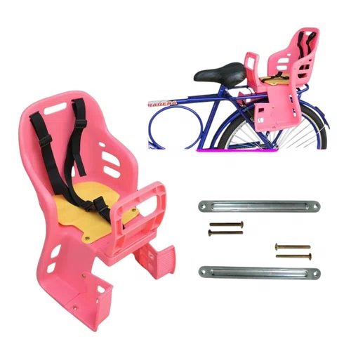 CADEIRINHA INFANTIL TRASEIRA PARA BAGAGEIRO ROSA