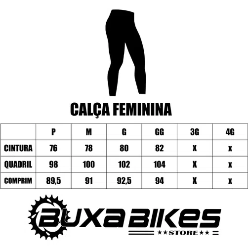CALÇA CICLISMO FEMININA FREE FORCE SPORT MONA CHUMBO TAM G