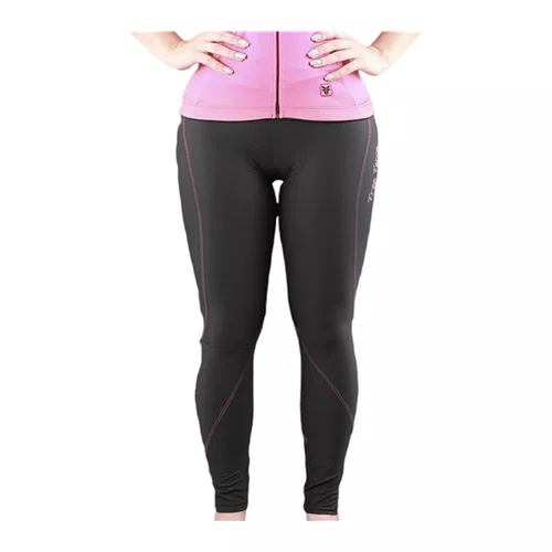 CALÇA CICLISMO FEMININA FREE FORCE SPORT PRETO/ROSA TAM 3G