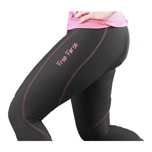 CALÇA CICLISMO FEMININA FREE FORCE SPORT PRETO/ROSA TAM 3G