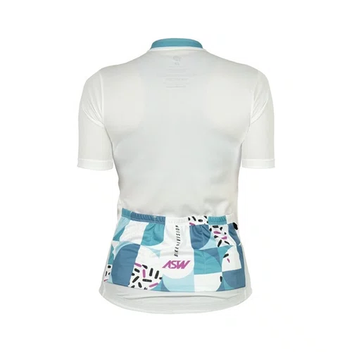 CAMISA CICLISMO FEMININA ASW VERSA MOSAIC BRANCO P