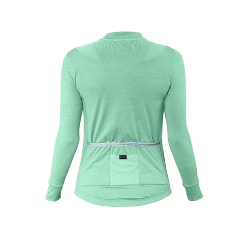 CAMISA CICLISMO FEMININA M. LONGA ASW ESSENTIALS VERDE TAM G