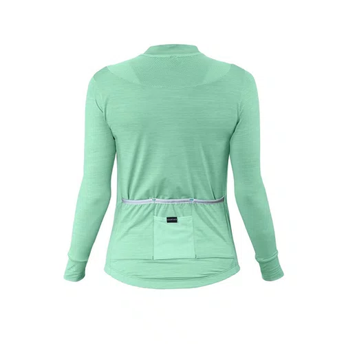 CAMISA CICLISMO FEMININA M. LONGA ASW ESSENTIALS VERDE TAM G