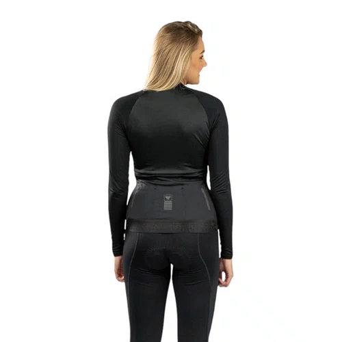CAMISA CICLISMO FEMININA M. LONGA FREE FORCE START BLACK 3G