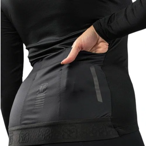 CAMISA CICLISMO FEMININA M. LONGA FREE FORCE START BLACK 3G