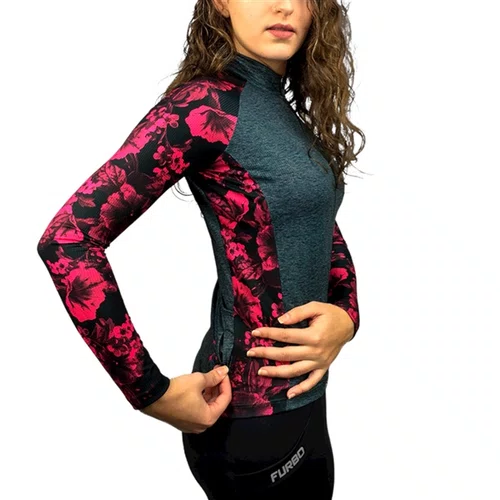 CAMISA CICLISMO FEMININA MANGA LONGA FURBO DONNA PETUNIA G