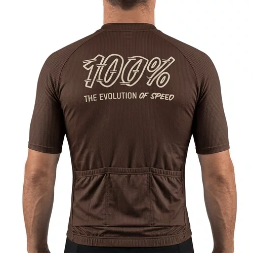 CAMISA CICLISMO MASCULINA 100% SPEEDCO BIKE MARROM