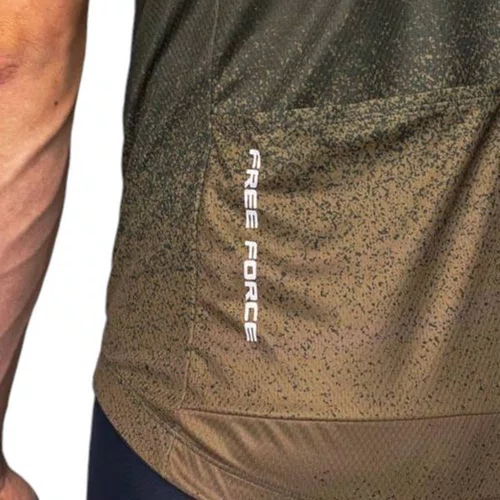 CAMISA CICLISMO MASCULINA FREE FORCE BASIC MINING MARROM
