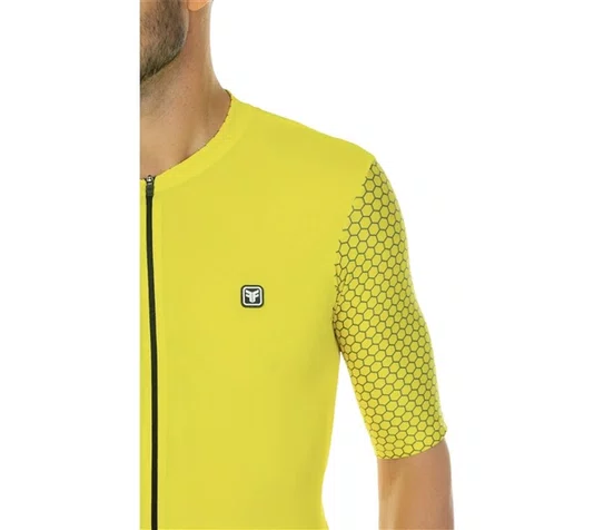 CAMISA CICLISMO MASCULINA FREE FORCE CLASSIC AMARELA TAM 3G