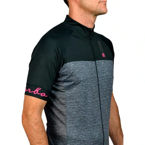 CAMISA CICLISMO MASCULINA FURBO CONCEPT PRETA/CINZA G