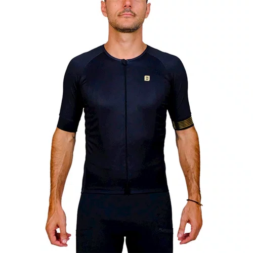 CAMISA CICLISMO MASCULINA FURBO SPORT ORO NEGRO TAM EGG