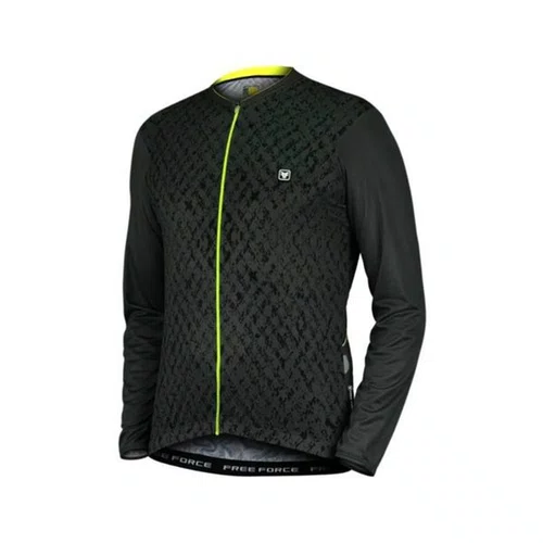 CAMISA CICLISMO MASCULINA M.LONGA FREE FORCE ASHEN PRETO G