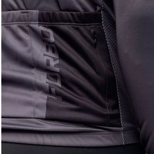 CAMISA CICLISMO MASCULINA MANGA LONGA FURBO GRID CINZA
