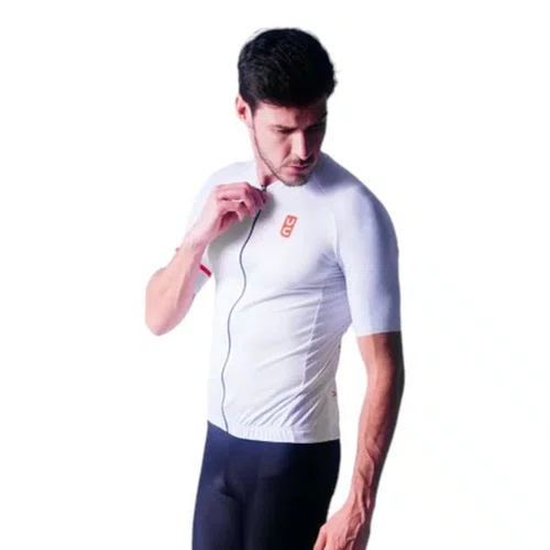 CAMISA CICLISMO MASCULINA ULTRACORE SOLID BRANCO 3G