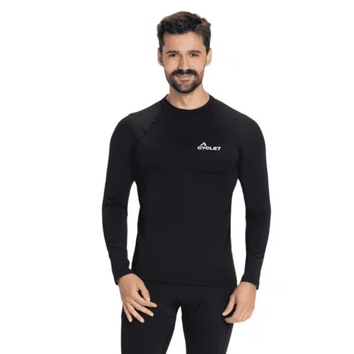 CAMISA TERMICA MASCULINA CYCLE 7 PRETA G