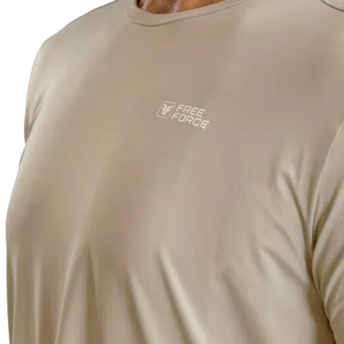 CAMISETA MASCULINA FREE FORCE CONFORT ENDURANCE AREIA