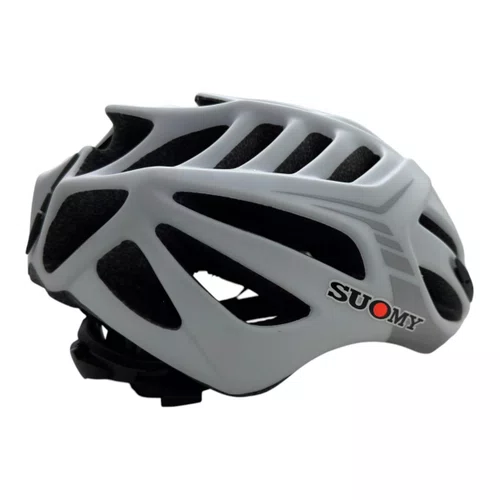 CAPACETE CICLISMO BIKE MTB SPEED SUOMY TIMELESS BRANCO/PRATA