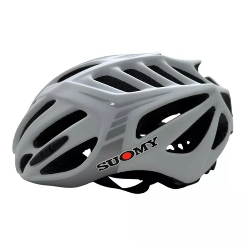 CAPACETE CICLISMO BIKE MTB SPEED SUOMY TIMELESS BRANCO/PRATA