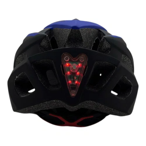 CAPACETE CICLISMO MTB SPEED MATTOS RACING FLASH AZUL LED