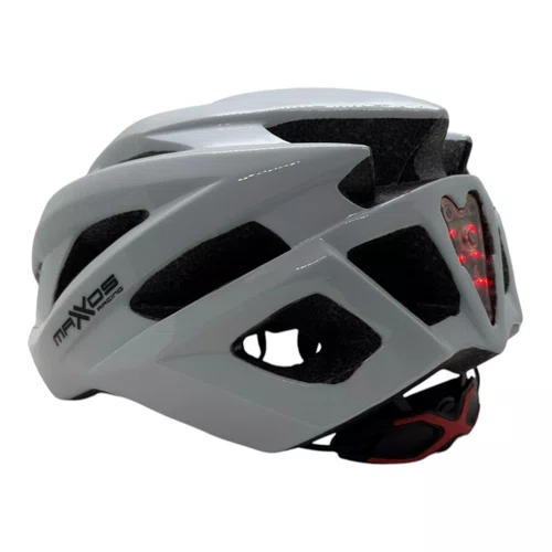 CAPACETE CICLISMO MTB SPEED MATTOS RACING FLASH BRANCO LED