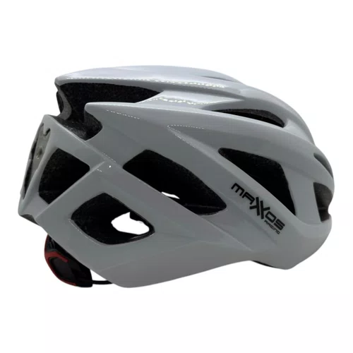CAPACETE CICLISMO MTB SPEED MATTOS RACING FLASH BRANCO LED