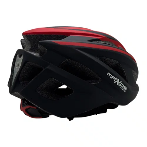 CAPACETE CICLISMO MTB SPEED MATTOS RACING FLASH VERMELHO LED