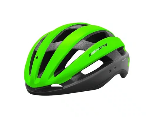 CAPACETE HIGH ONE WIND AERO PRETO/VERDE TAM M