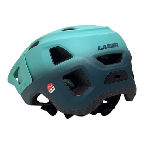 CAPACETE LAZER FINCH KINETICORE AZUL VERDE FOSCO TAM UNICO