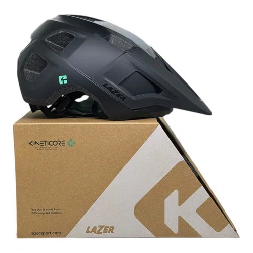 CAPACETE LAZER MTB FINCH KINETICORE PRETO FOSCO TAM UNICO