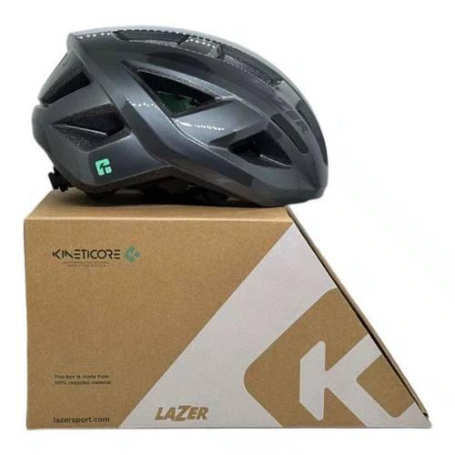 CAPACETE LAZER TONIC KINETICORE ROAD/SPEED TITANIO TAMANHO G