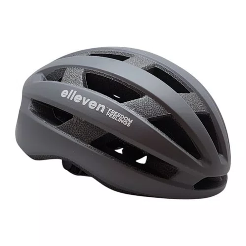 CAPACETE SPEED/MTB ELLEVEN INMOLD RACE CINZA/BRANCO M 53-57