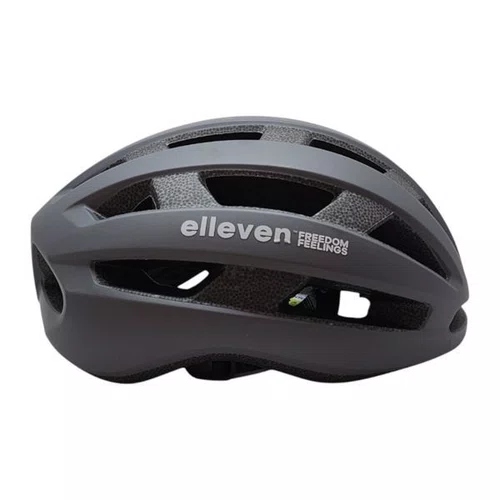 CAPACETE SPEED/MTB ELLEVEN INMOLD RACE CINZA/BRANCO M 53-57